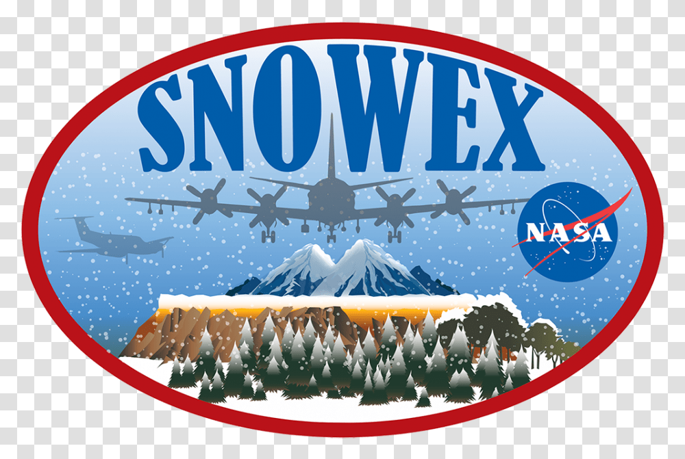 Snowex Nasa, Airplane, Outdoors, Label Transparent Png