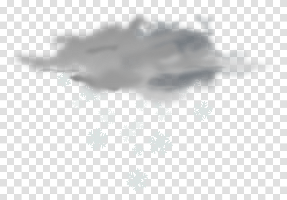 Snowfall Free Download Dark Rain Clouds, Snowflake Transparent Png