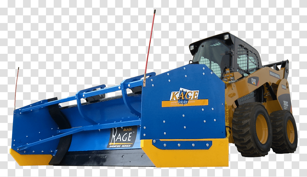 Snowfire Box Snow Plow System Kage Innovations Machine, Bulldozer, Tractor, Vehicle, Transportation Transparent Png