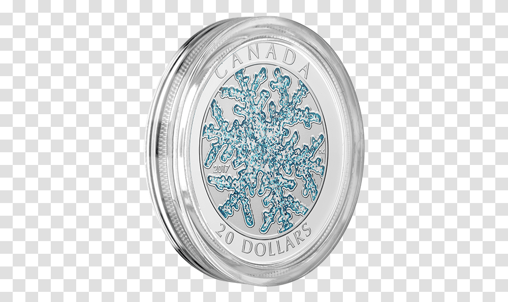 Snowflake 2017 20 1 Oz Fine Silver Coin Rcm Lovely, Porcelain, Art, Pottery, Dish Transparent Png
