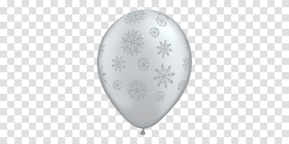 Snowflake And Circle Quick Link Blue Silver X50 Balloons, Porcelain, Art, Pottery, Egg Transparent Png