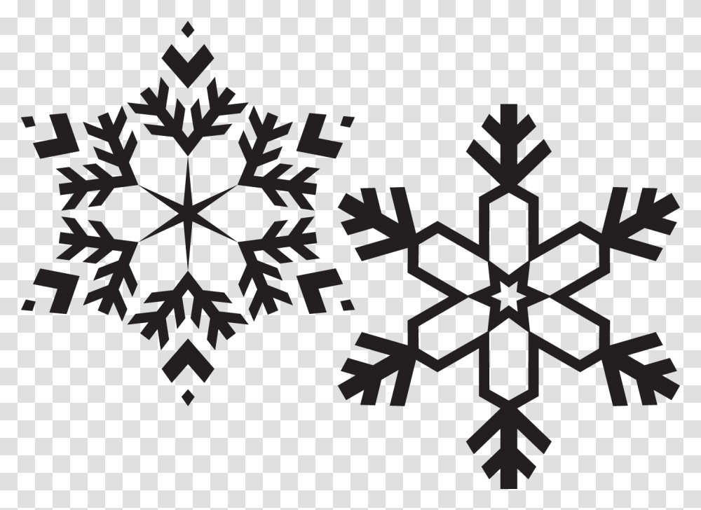 Snowflake Black And White, Stencil, Rug Transparent Png