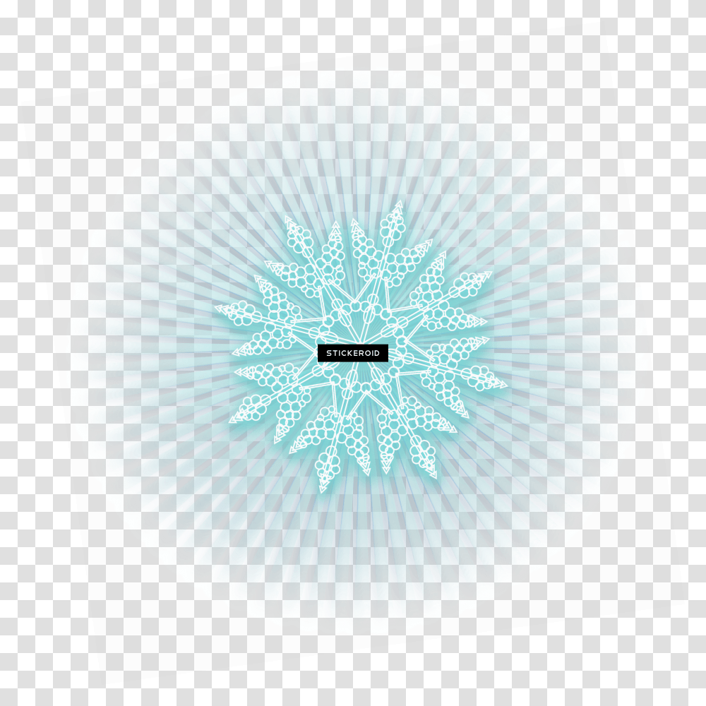 Snowflake Blue Ice Circle Transparent Png