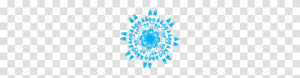 Snowflake Blue Logo Vector, Ornament, Pattern, Fractal Transparent Png