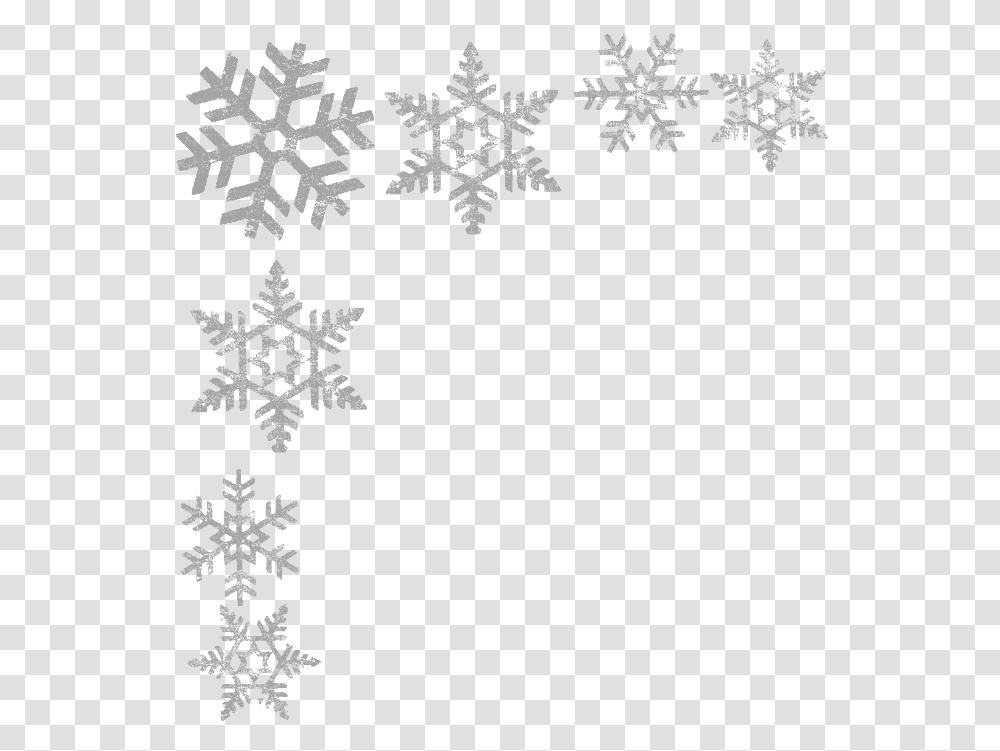 Snowflake Border Background Silver Snowflake, Pattern, Floral Design Transparent Png