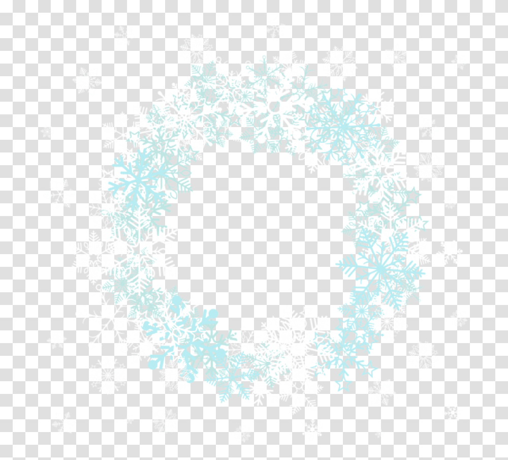 Snowflake Border Frame Clipart Circle Snowflake Border, Pattern Transparent Png