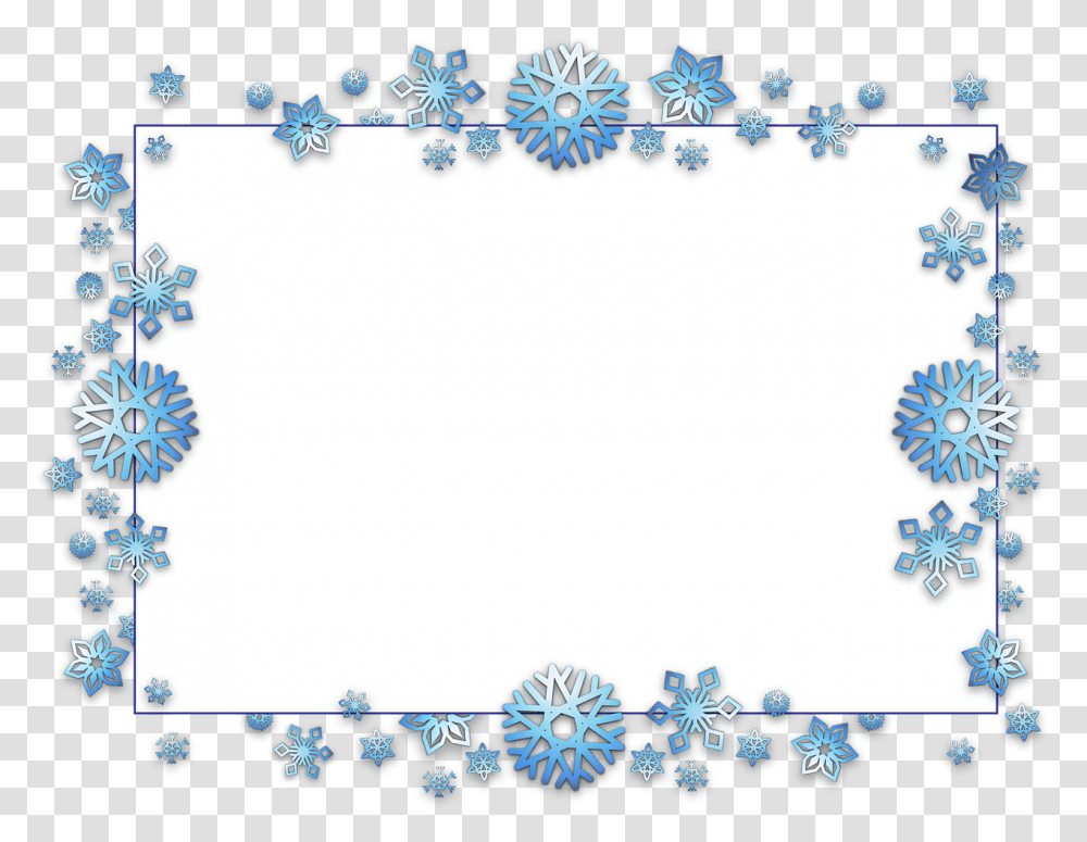 Snowflake Border, Pattern, Floral Design Transparent Png