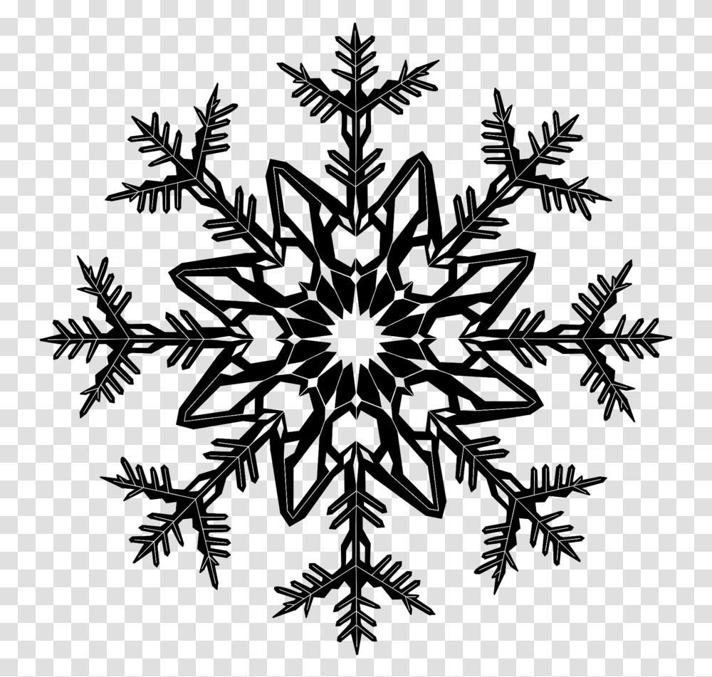 Snowflake Bw Copo De Nieve Vector, Gray, World Of Warcraft Transparent Png
