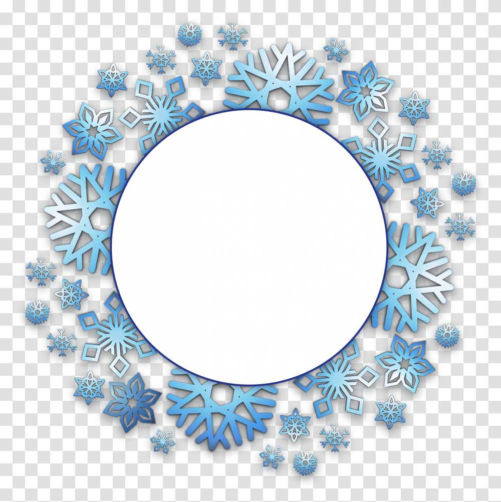 Snowflake Christmas Snowflake Border Download 1280 Snowflake Circle Border, Bracelet, Jewelry, Accessories, Accessory Transparent Png