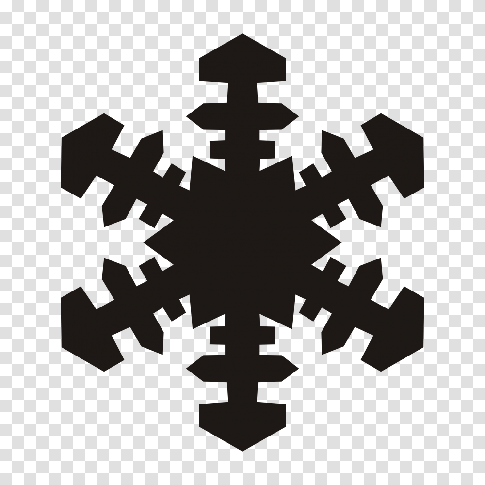 Snowflake Clipart Black And White, Cross, Outdoors, Nature Transparent Png