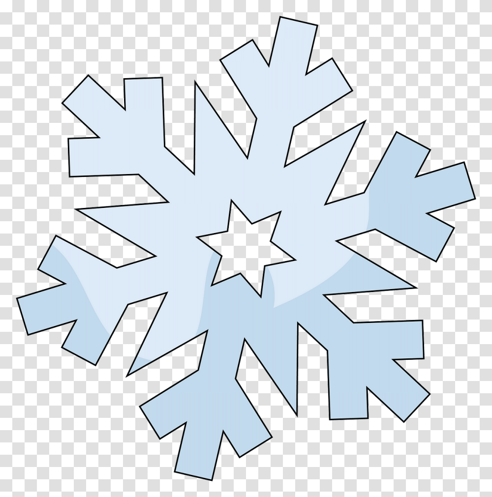 Snowflake Clipart, Cross Transparent Png