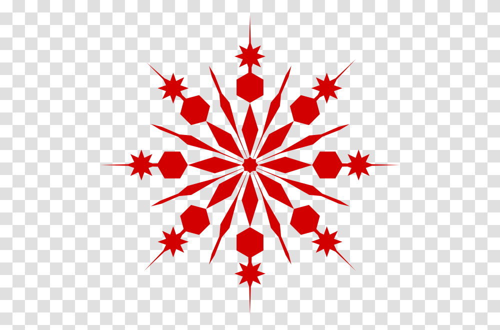 Snowflake Clipart Red Snowflake, Nature, Outdoors Transparent Png