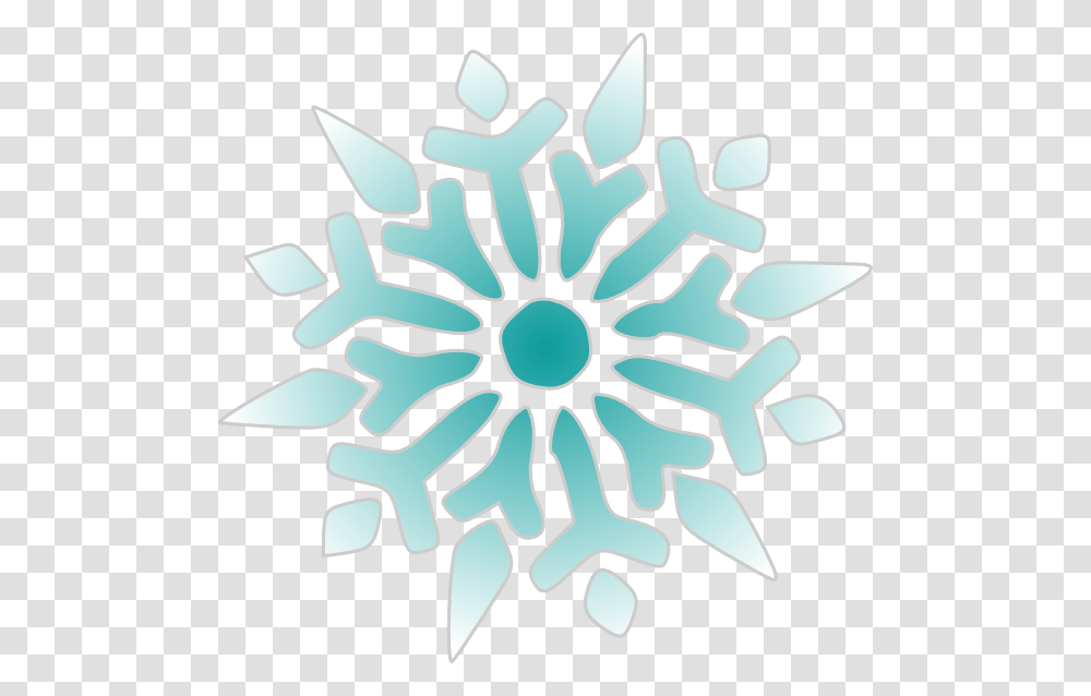 Snowflake Clipart Teal Transparent Png