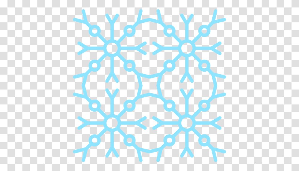 Snowflake Cold Icon Vector Graphics, Pattern, Rug Transparent Png