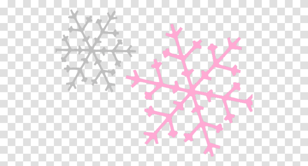 Snowflake Corner Cliparts Pink Snowflake Clip Art, Poster, Advertisement Transparent Png