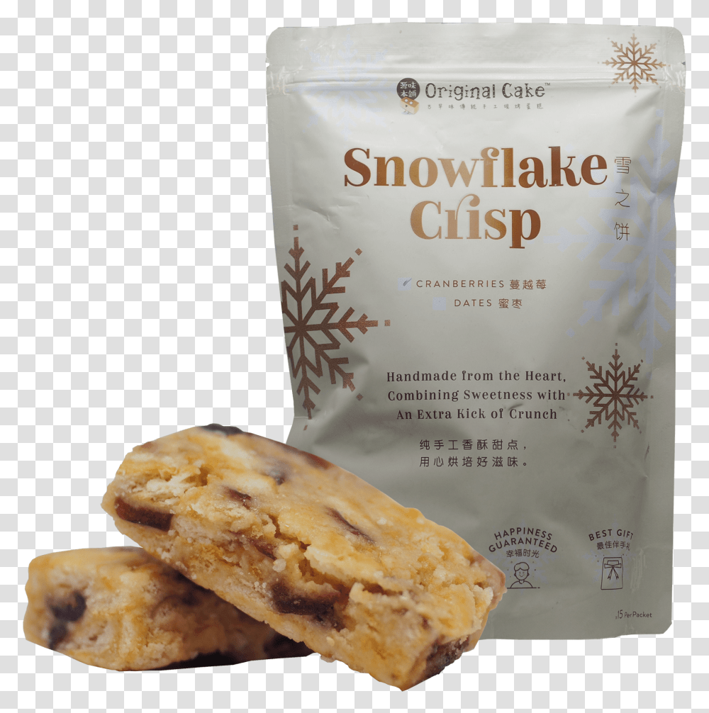 Snowflake Crisp, Plant, Food, Bread, Sweets Transparent Png