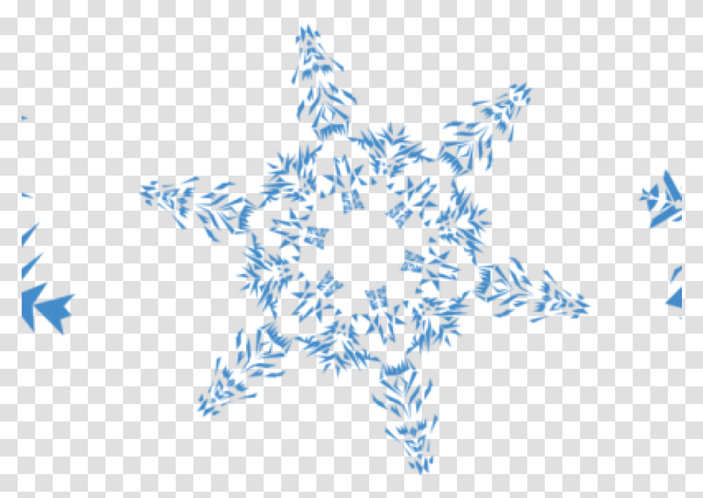 Snowflake Elephant Clipart Hatenylo Background Line Of Snowflakes Transparent Png