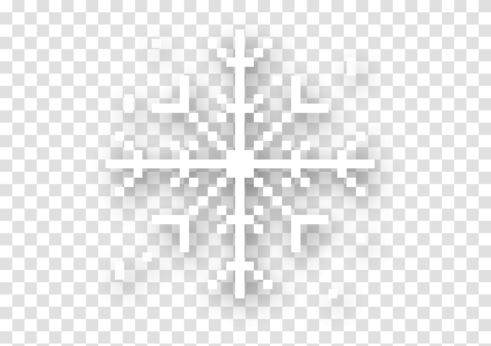 Snowflake Emoji Cross, Rug, Pattern, Ornament Transparent Png