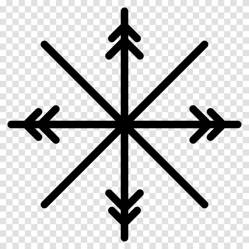 Snowflake Emoji Viking Compass, Silhouette, Stencil, Pattern Transparent Png