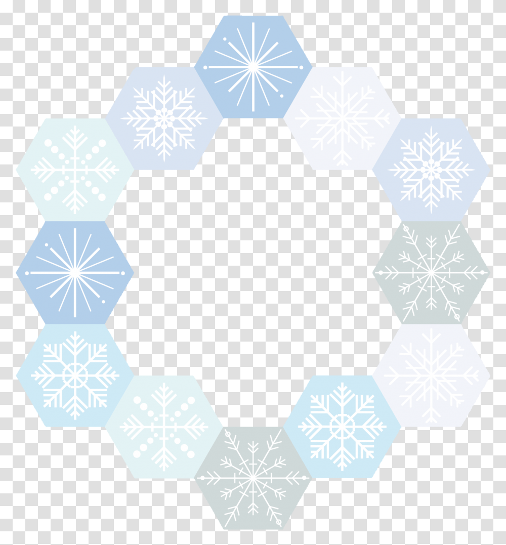 Snowflake Euclidean Vector Circle Snowflake Border Vector Circle, Pattern, Rug, Art, Graphics Transparent Png