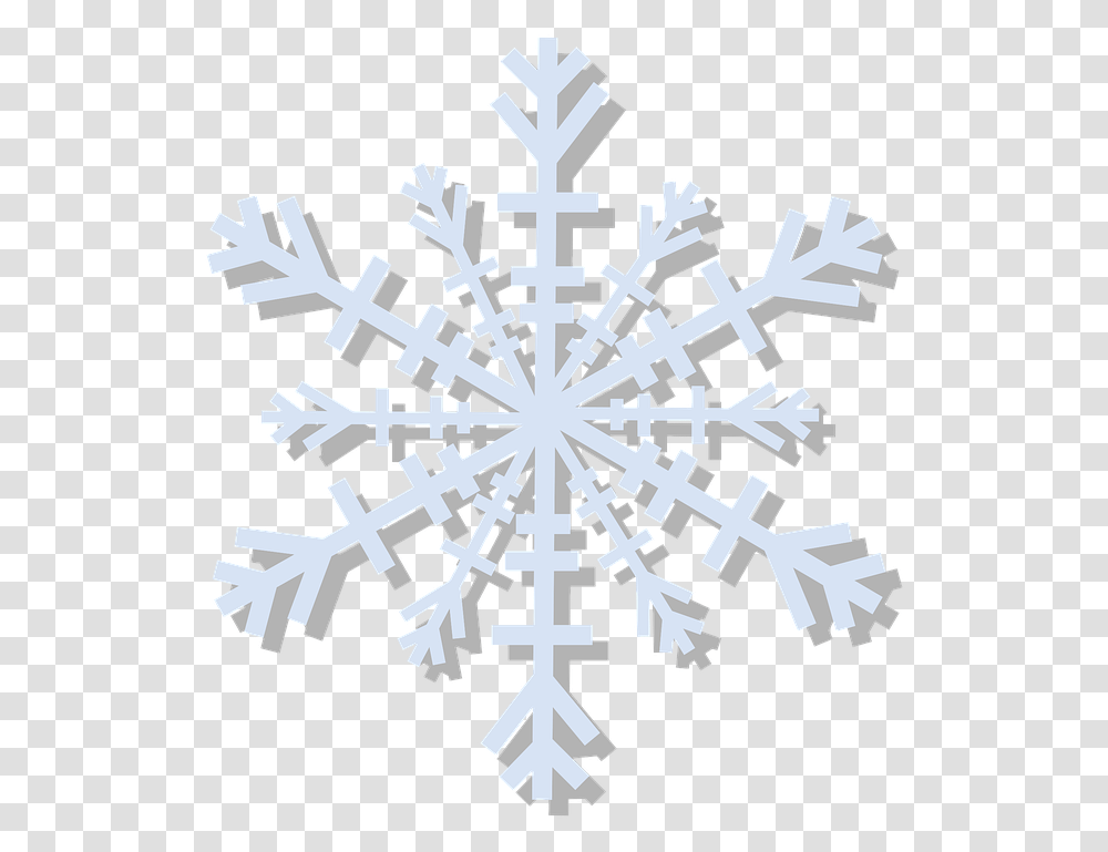 Snowflake Flake Shape Snow Ice Symbol Silver Snowflake, Cross Transparent Png