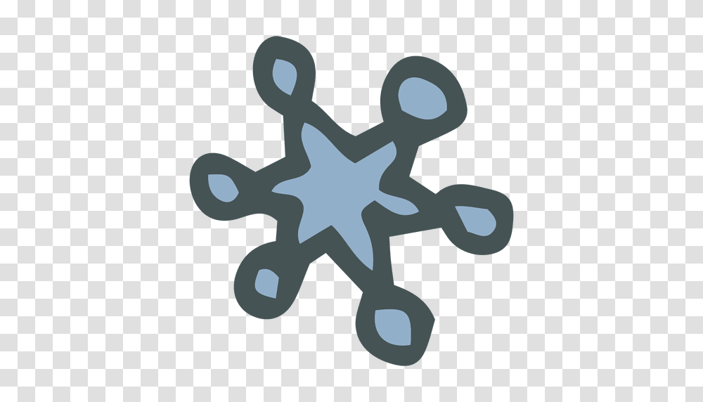 Snowflake Hand Drawn Cartoon Icon, Scissors, Plant, Alphabet Transparent Png