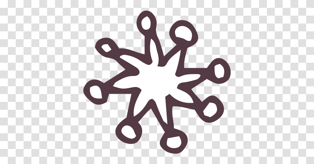 Snowflake Hand Drawn Icon 27 & Svg Vector File Apple Covid 19 App, Antelope, Mammal, Animal, Plant Transparent Png