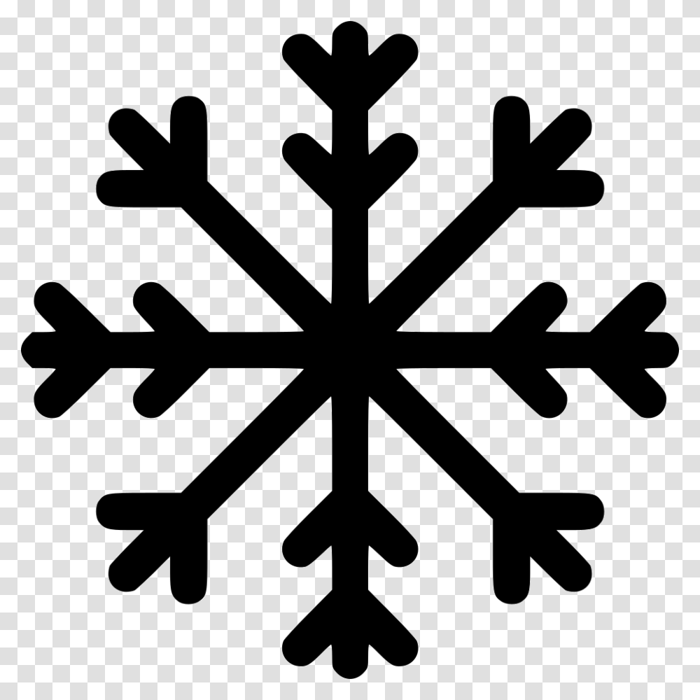 Snowflake Icon Free Download, Cross, Stencil Transparent Png