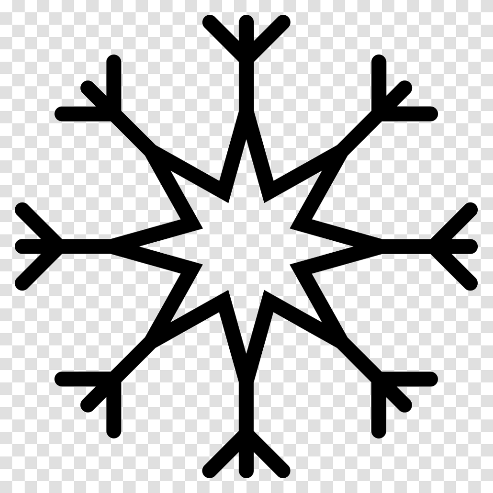 Snowflake Icon Free Download, Star Symbol, Cross, Stencil Transparent Png