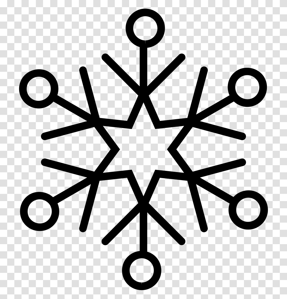 Snowflake Icon Free Download, Utility Pole, Stencil Transparent Png