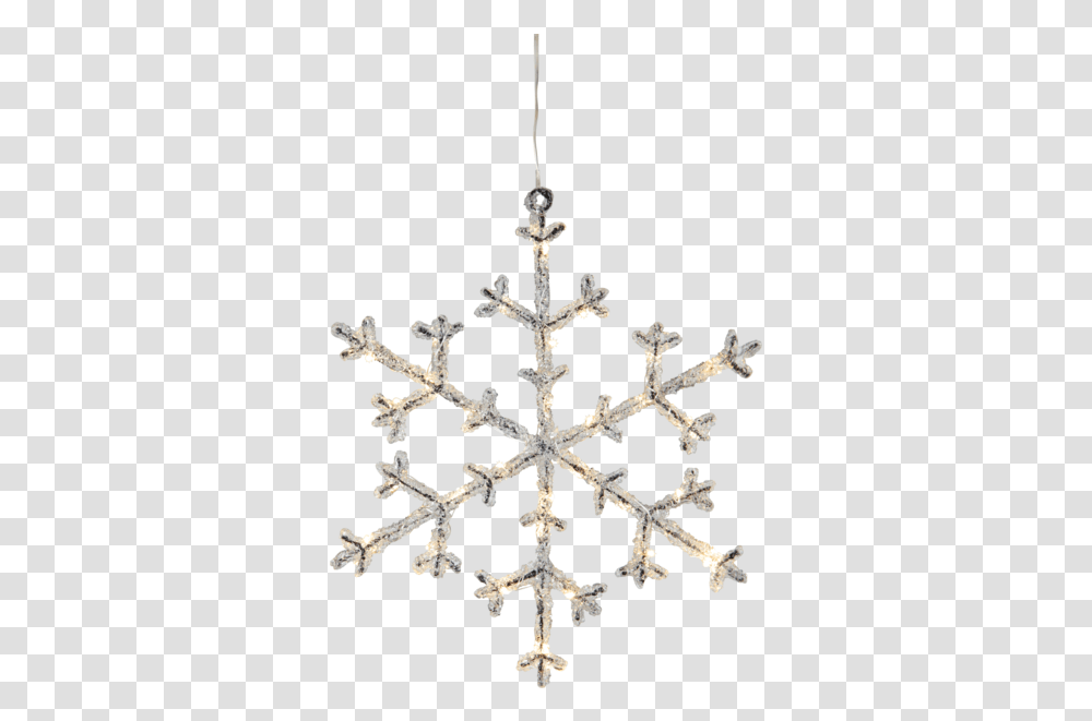 Snowflake Icy Light Emitting Diode, Cross, Crystal, Lamp Transparent Png