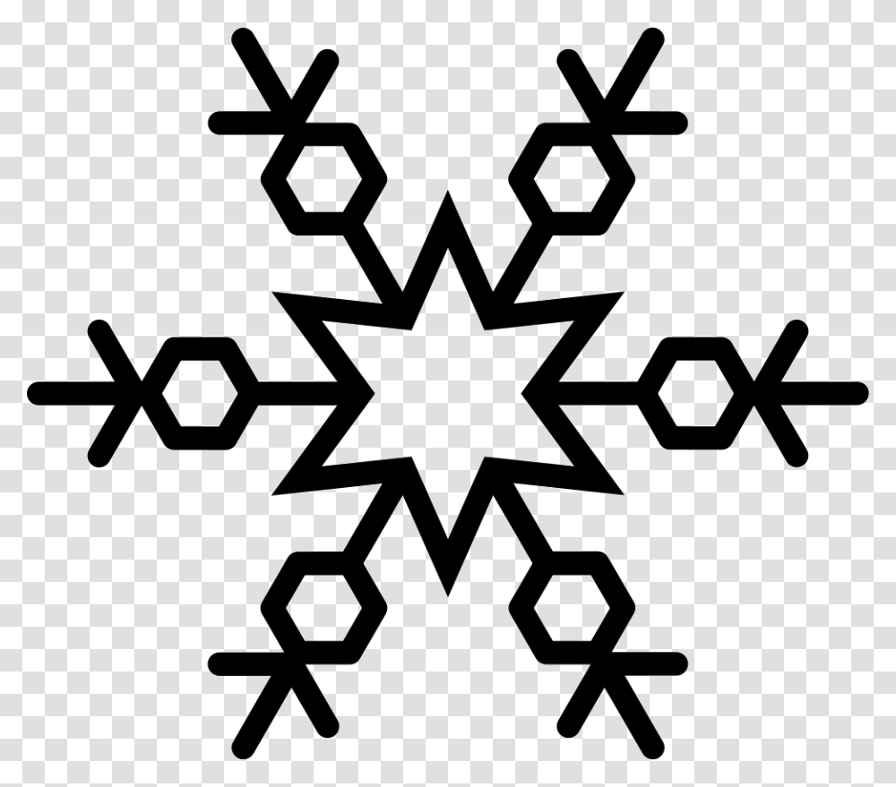 Snowflake Logo Outline Copo De Nieve Contorno, Stencil, Dynamite, Bomb Transparent Png