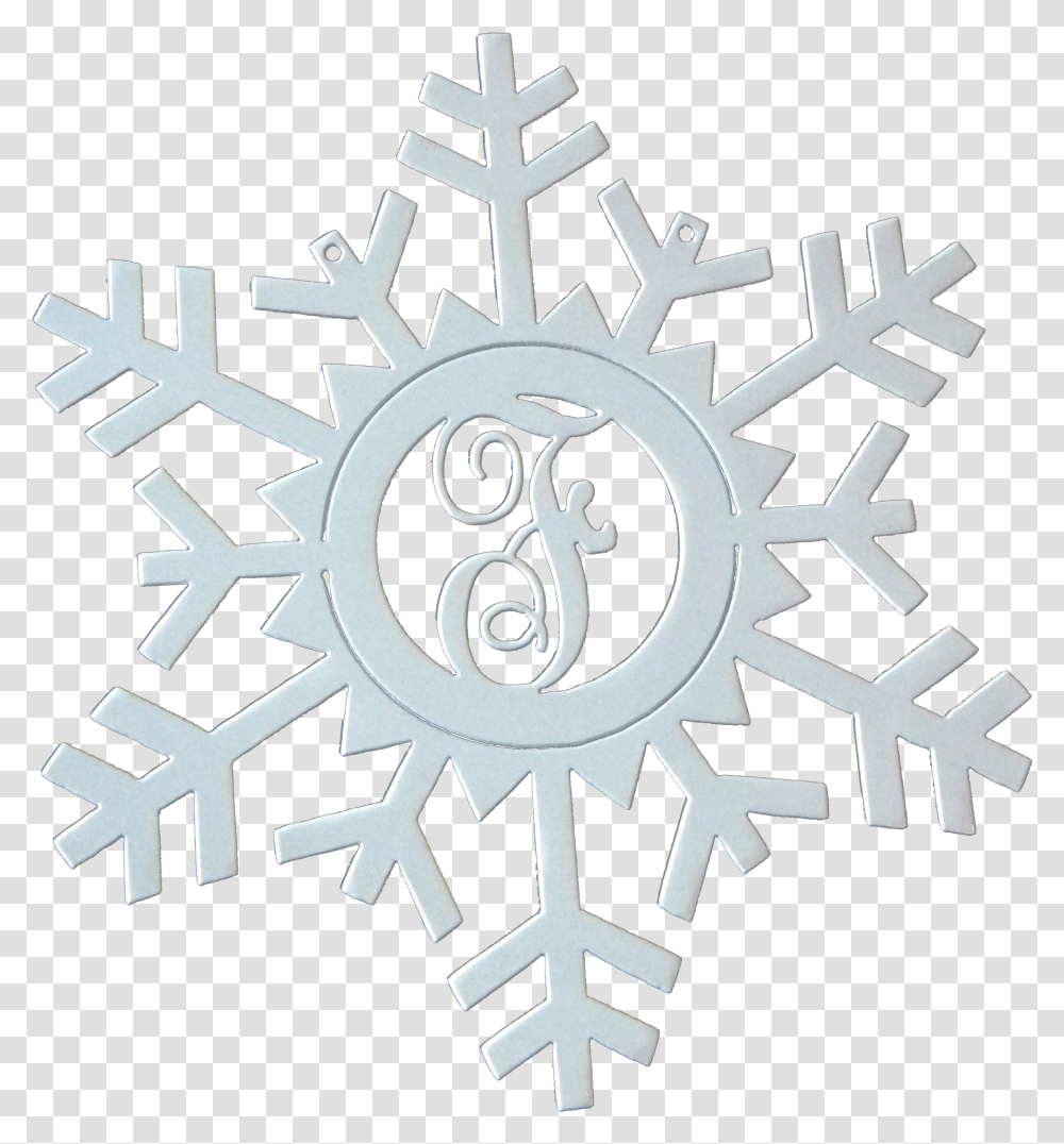 Snowflake Monogram White Sparkle White Snowflake, Machine, Rug, Cross Transparent Png