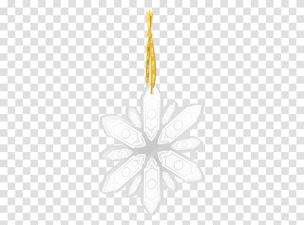 Snowflake Ornament Book Of Mormon Christmas Ornament, Symbol Transparent Png