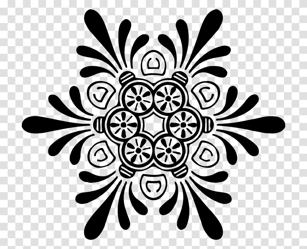 Snowflake Silhouette Fractal Abstract Geometric Snowflake Icon Background, Gray, World Of Warcraft Transparent Png