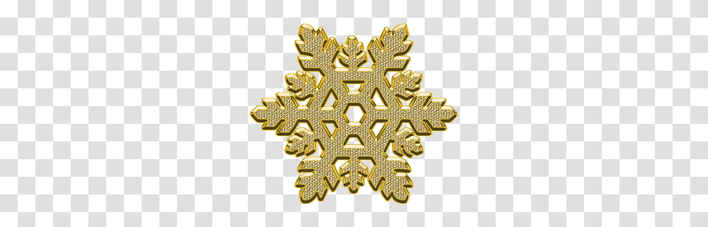 Snowflake Snow Decor Bits Twitch, Gold, Brooch, Jewelry, Accessories Transparent Png