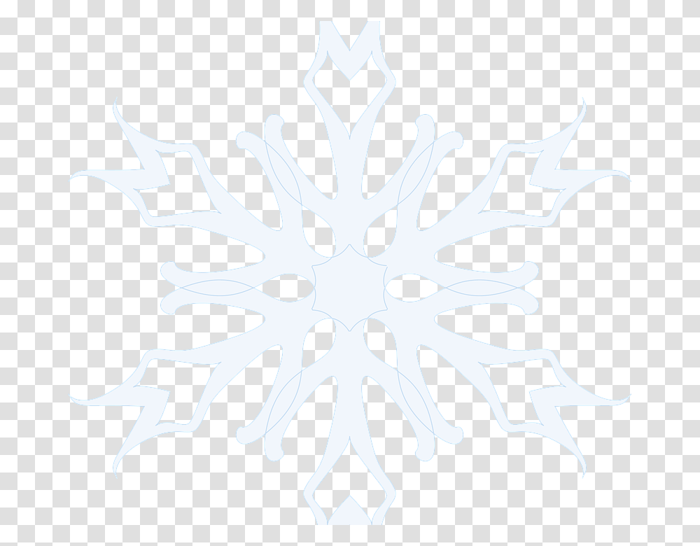 Snowflake Snow Winter Christmas Nordic Diy Loot Bags For Christmas, Stencil Transparent Png