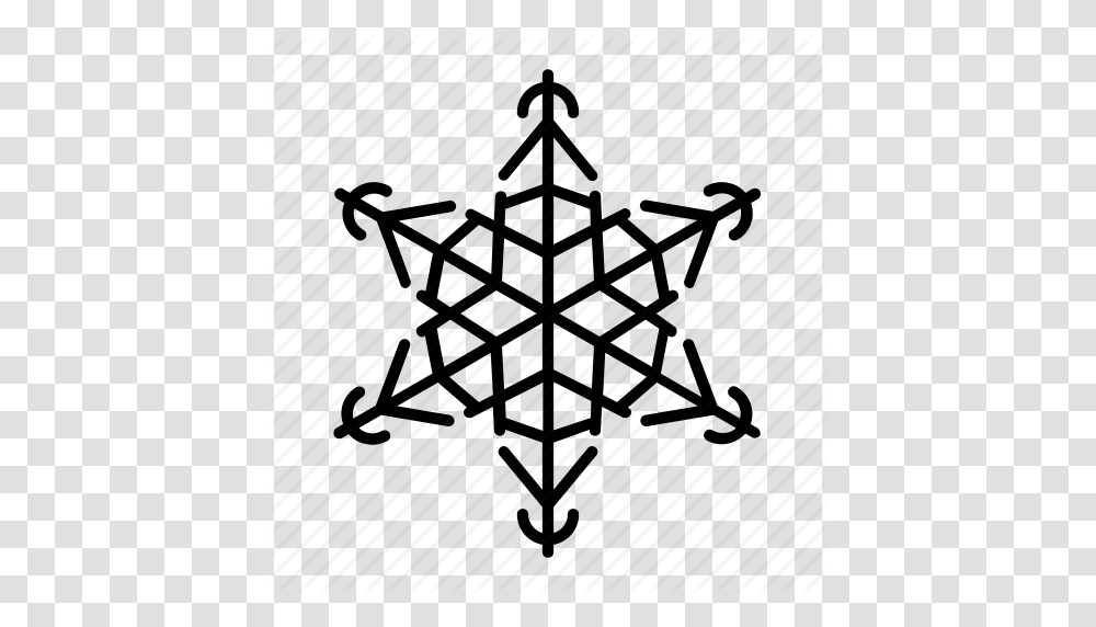 Snowflake Thin Line Vector Set, Star Symbol Transparent Png