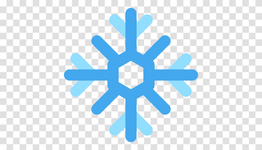 Snowflake Weather Winter Icon With And Vector Format, Cross Transparent Png