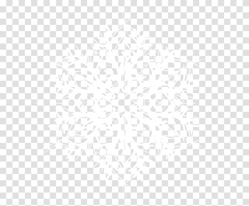 Snowflake White Frosty Image Nh Bng Tuyt En Trng, Stencil, Pattern Transparent Png