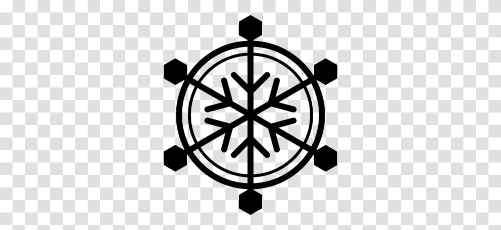 Snowflake With Round Border Free Vectors Logos Icons, Gray, World Of Warcraft Transparent Png
