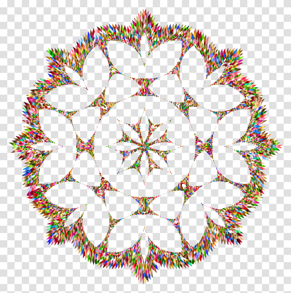 Snowflakes Background Circle, Pattern, Ornament, Fractal, Rug Transparent Png