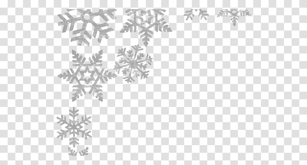 Snowflakes Clipart Divider Background Snowflake Border Transparent Png