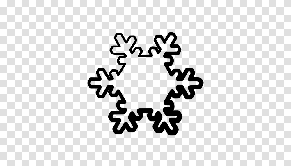 Snowflakes Clipart Icon, Cross, Stencil Transparent Png