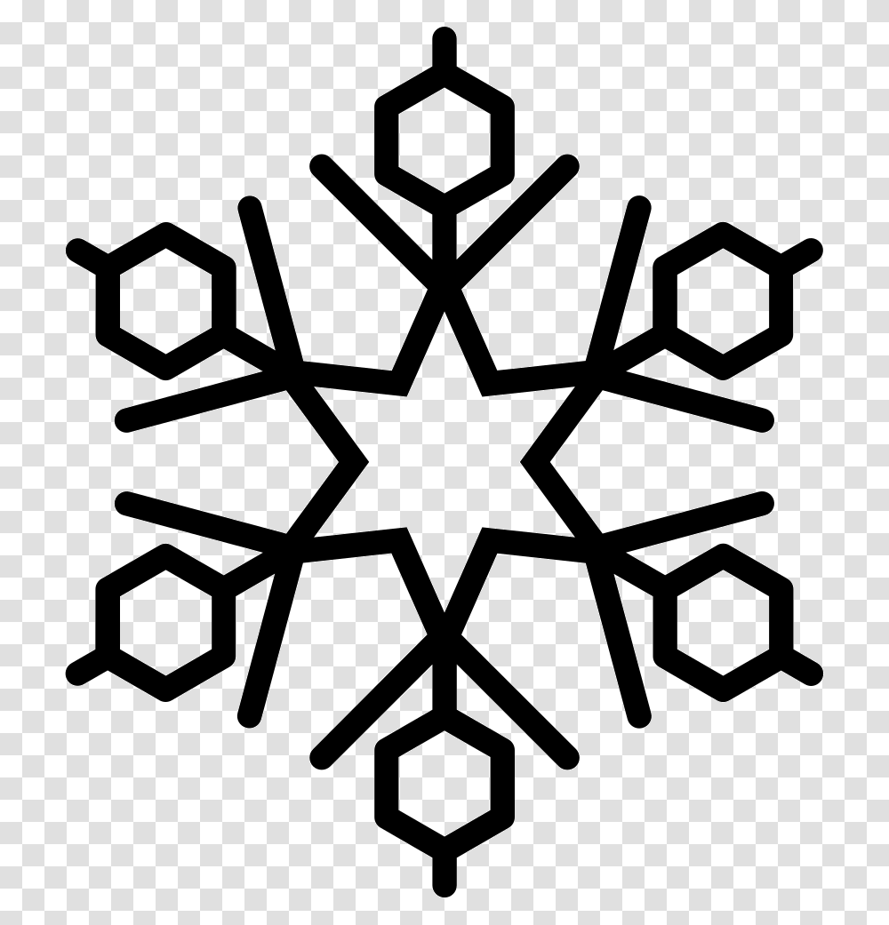 Snowflakes Estrella Copo De Nieve, Stencil, Pattern Transparent Png