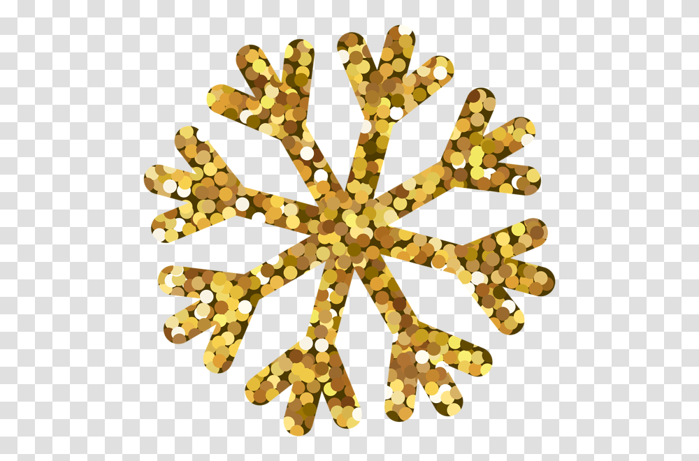 Snowflakes Gold Clip Art, Poster, Advertisement, Ornament Transparent Png