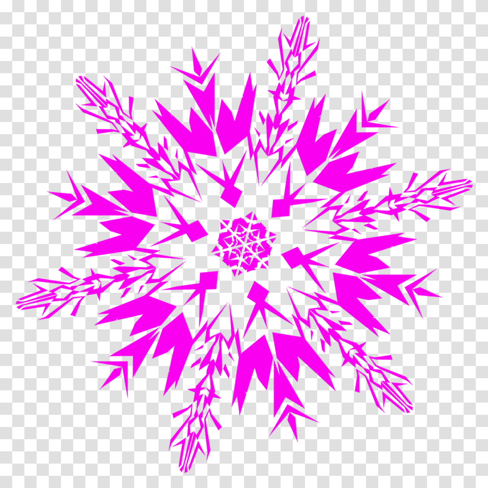 Snowflakes Image Frozen Snowflake, Purple, Light, Pattern, Leaf Transparent Png