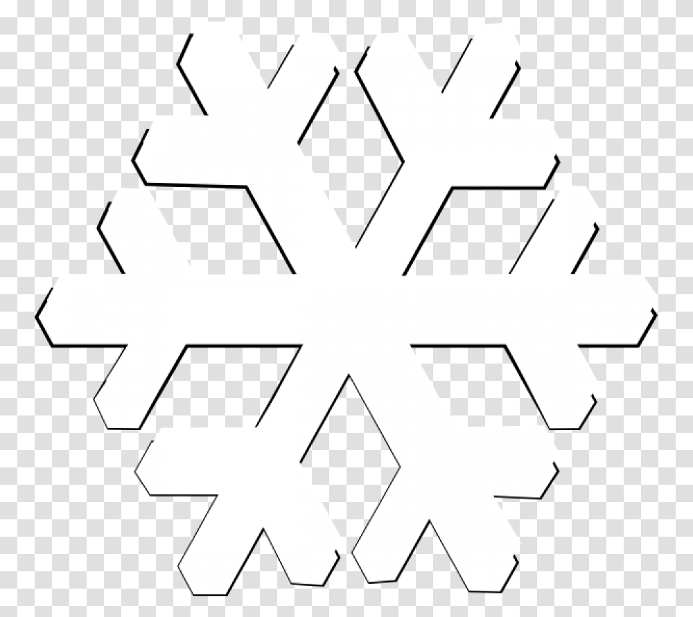 Snowflakes Images Free Download Snowflake White Snowflake Clipart Clear Background, Stencil Transparent Png