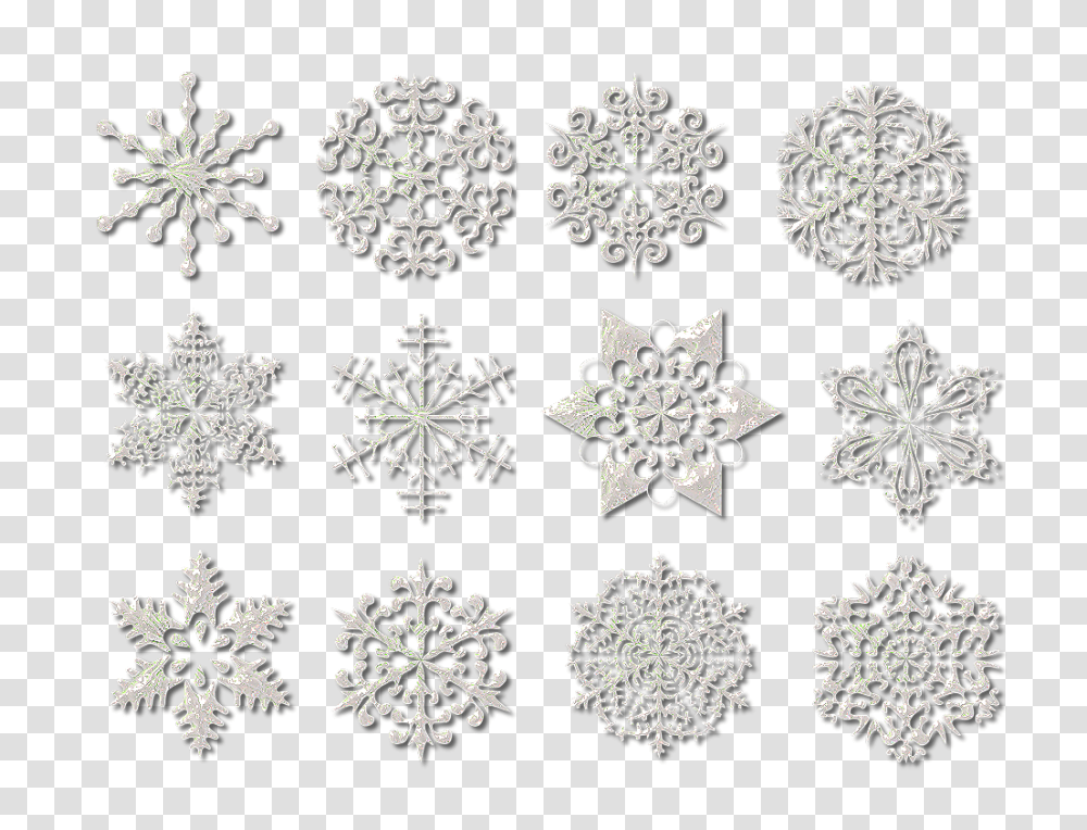 Snowflakes, Nature, Pattern, Rug Transparent Png