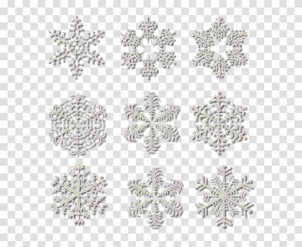 Snowflakes, Nature, Pattern, Rug Transparent Png